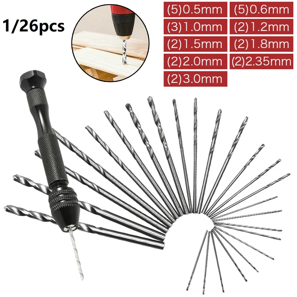 11/26pcs Mini Twist Drill Bits - Pin Vice Micro recension och pris
